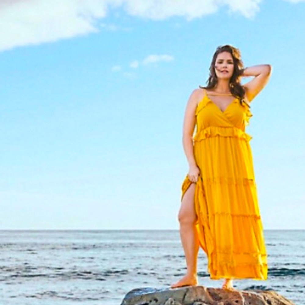 Torrid Yellow Maxi Dress